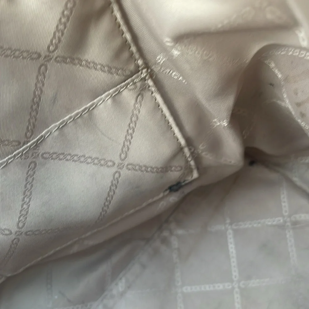 MICHAEL KORS Eva pebbled leather tote bag barolo